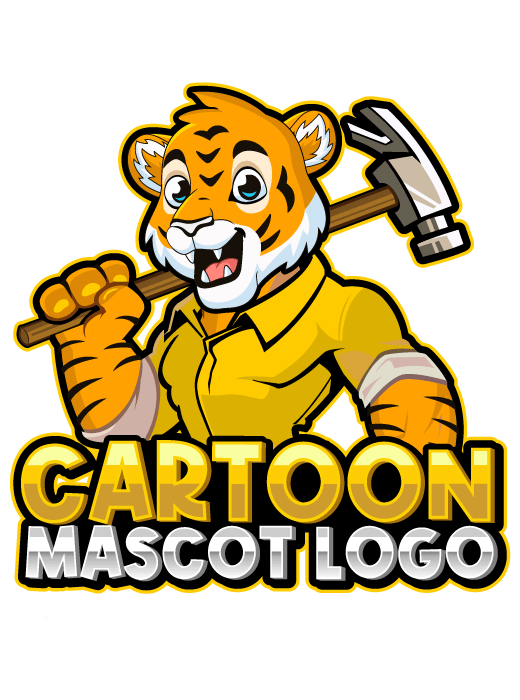 Cartoon mascot logo